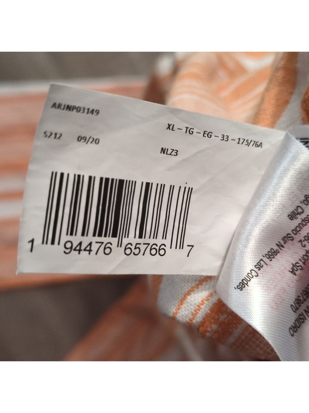 Roxy Orange And White Striped Linen Blend Pants Size XL - Picture 8 of 8